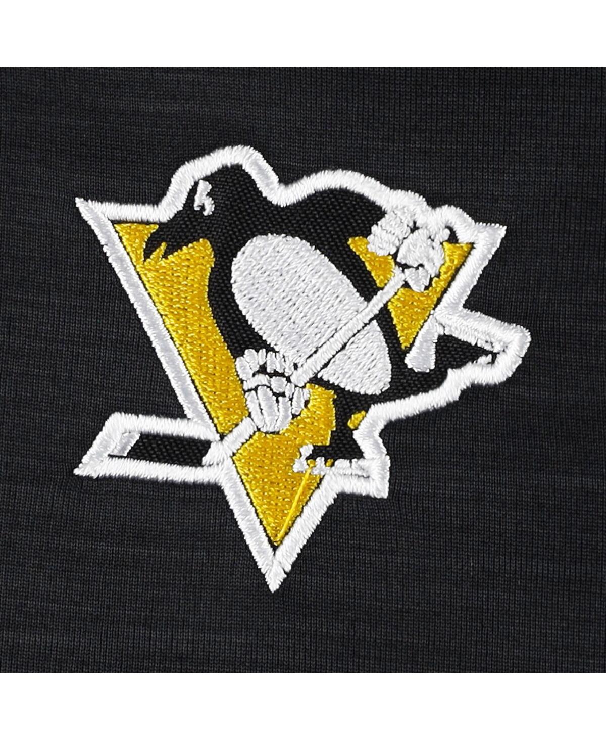 G-III SPORTS BY CARL BANKS MEN'S G-III SPORTS BY CARL BANKS BLACK PITTSBURGH PENGUINS CLOSER TRANSITIONAL FULL-ZIP JACKET 
