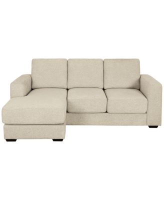 Elizabeth 85" Stain-Resistant Fabric Reversible Sofa Chaise Sectional