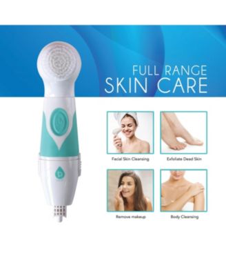 Advanced Facial & Body Cleansing Brush With Extended Handle