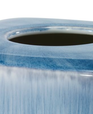 Abstract Coastal Seashells & Coral Ceramic Tissue Box Cover