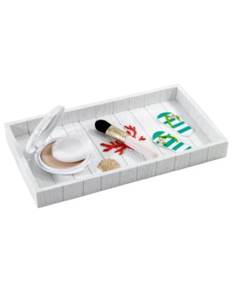 Beach Mode Flip-Flop Motif Resin Bathroom Tray