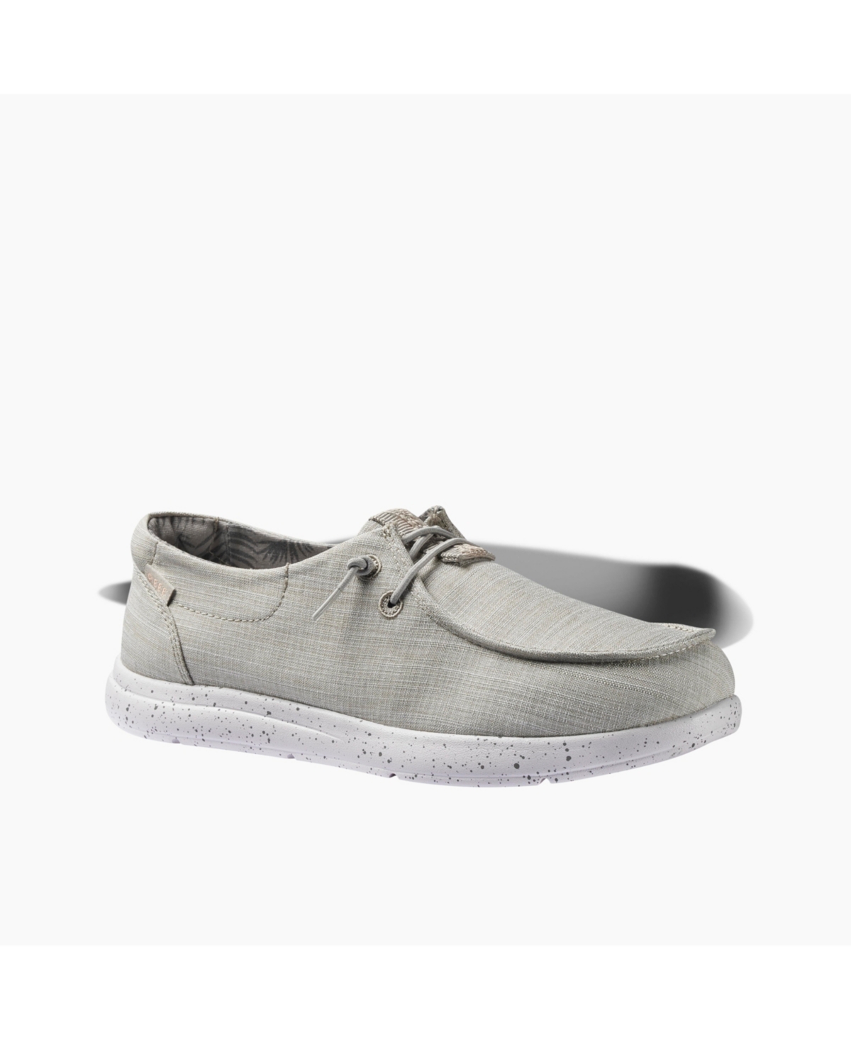 Shop Reef Women's Cushion Coast Lace-up Loafer Sneakers In Gray