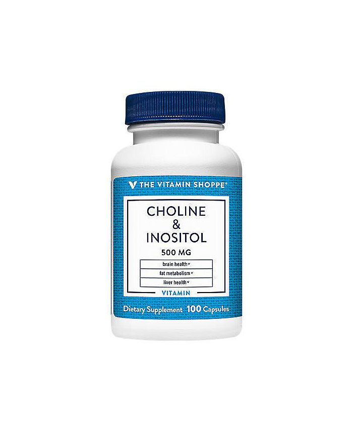 The Vitamin Shoppe Choline & Inositol Brain & Liver Health 500 MG (100 Capsules) Macy's