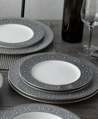 Infinity Graphite 4 Piece Salad Plate Set, Service for 4