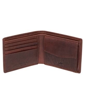 Men's Buffalo RFID Secure Wallet with Coin Pocket