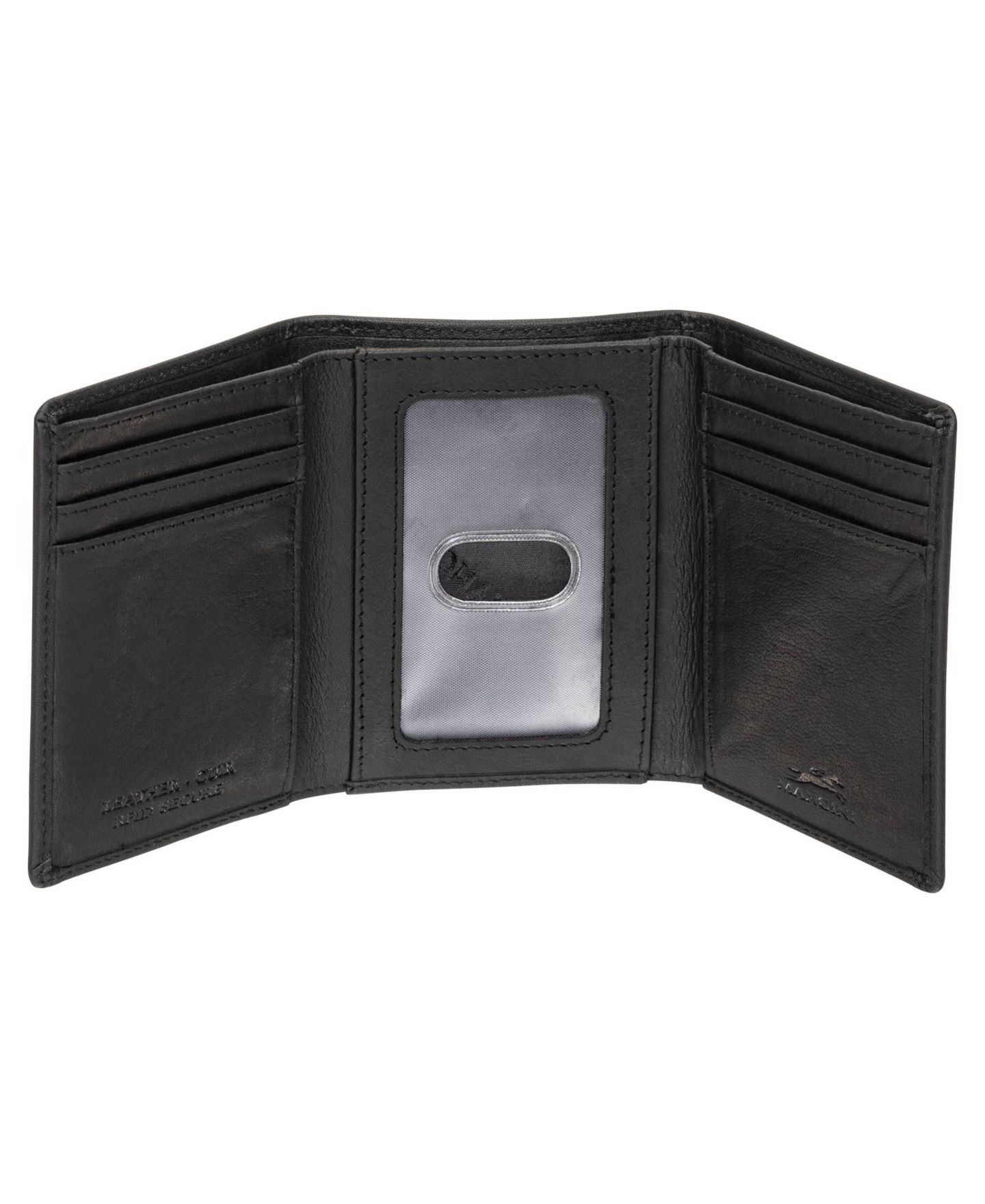 Мужской кошелёк Mancini Buffalo RFID Secure Trifold Wallet, цвет: Чёрный — фото 3