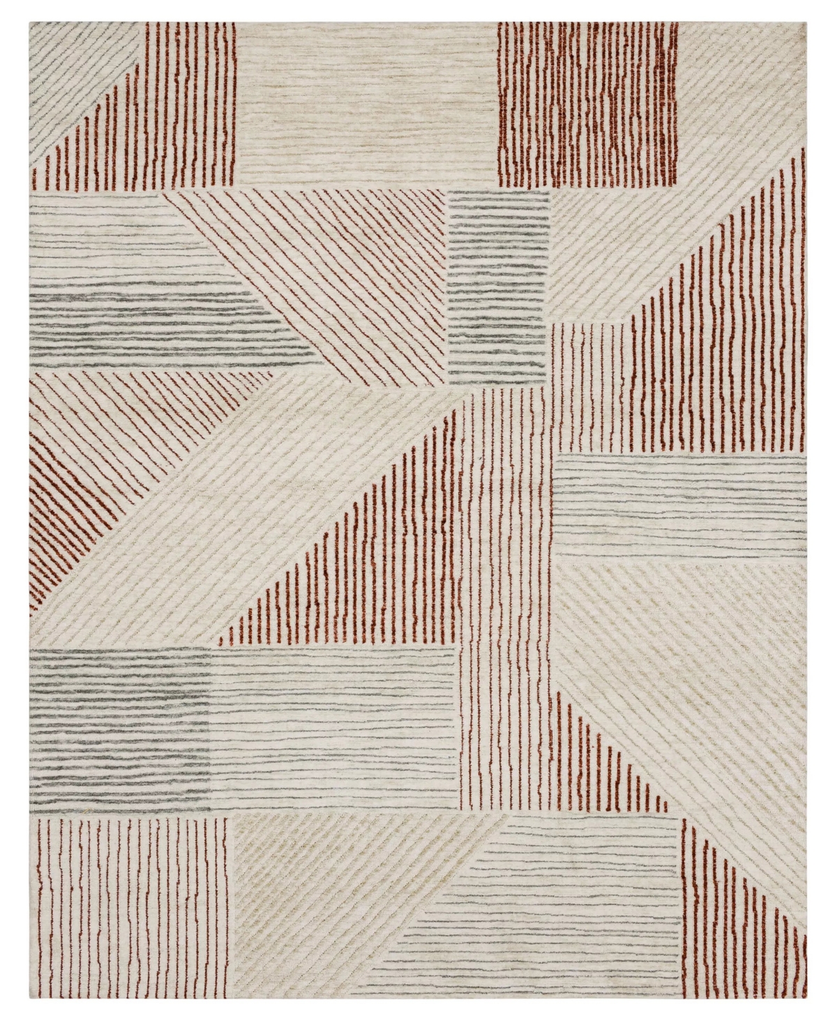 Drew & Jonathan Home Bowen Central Valley 5'3" X 7'10" Area Rug In Red