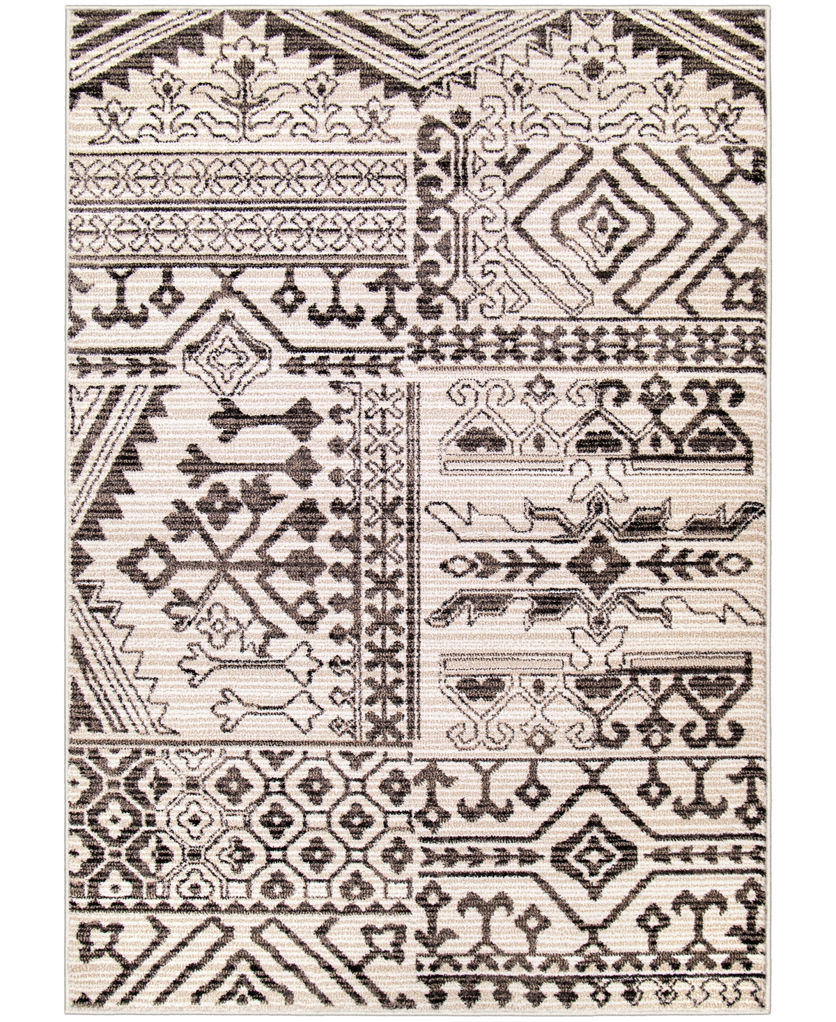Orian Adagio Bren 5'1in x 7'6in Area Rug - White