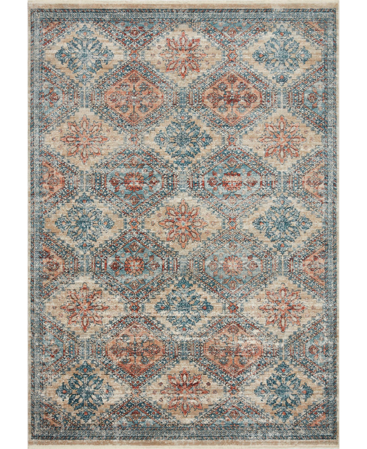 Shop Magnolia Home By Joanna Gaines X Loloi Elise Eli-02 2'8" X 10'6" Runner Area Rug In Multi,blue