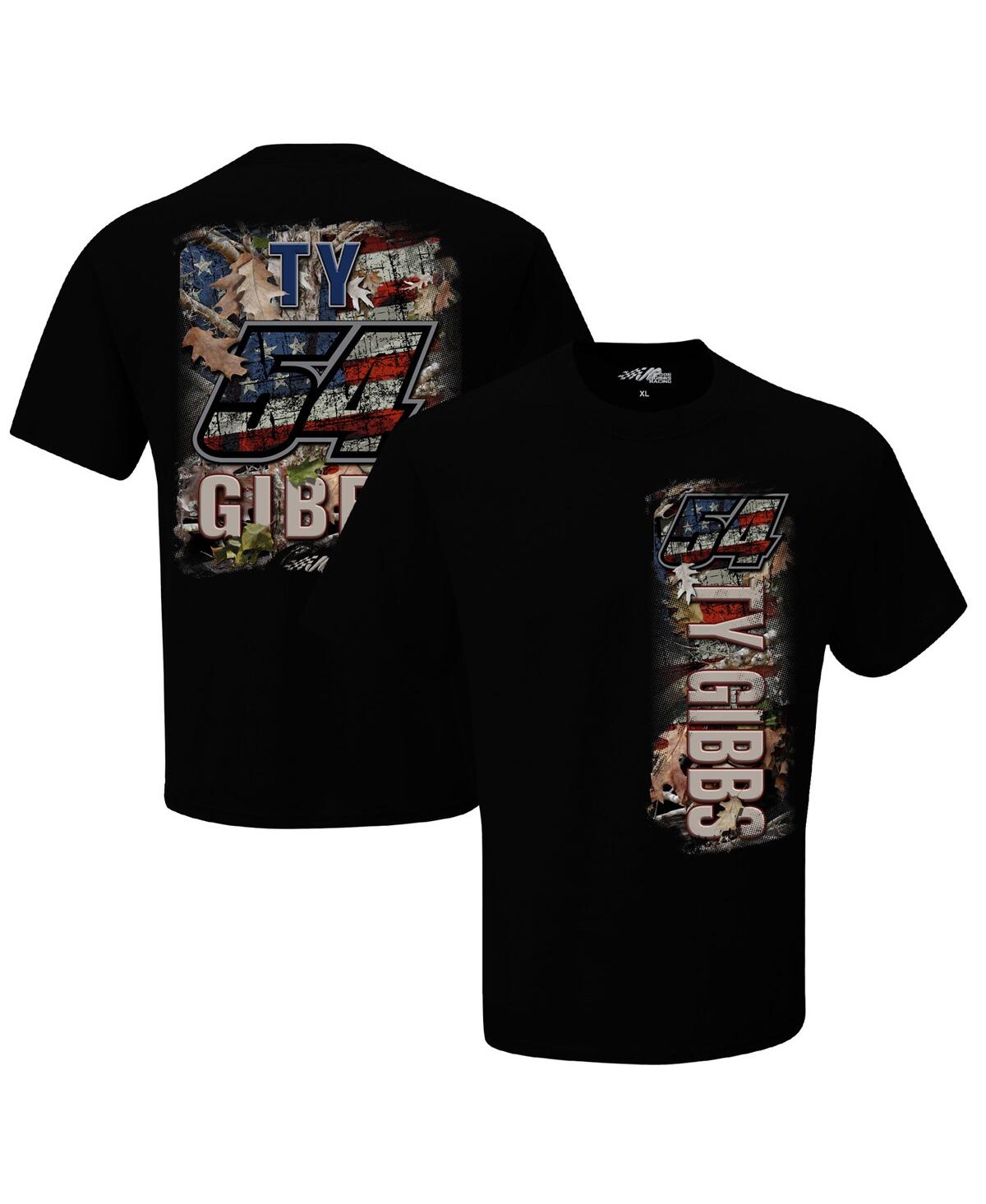 Men's Joe Gibbs Racing Team Collection Black Ty Gibbs Patriotic T-shirt - Black