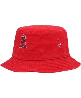Men's Red Los Angeles Angels Primary Bucket Hat