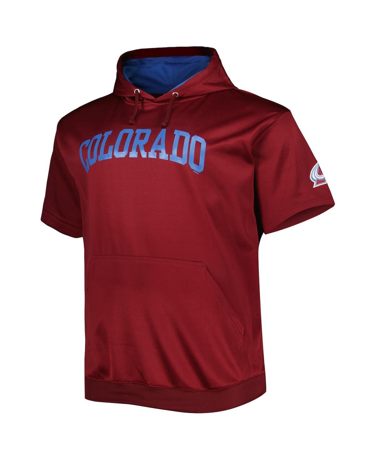 Shop Fanatics Men's  Nathan Mackinnon Burgundy Colorado Avalanche Big And Tall Name And Number Pullover Ho