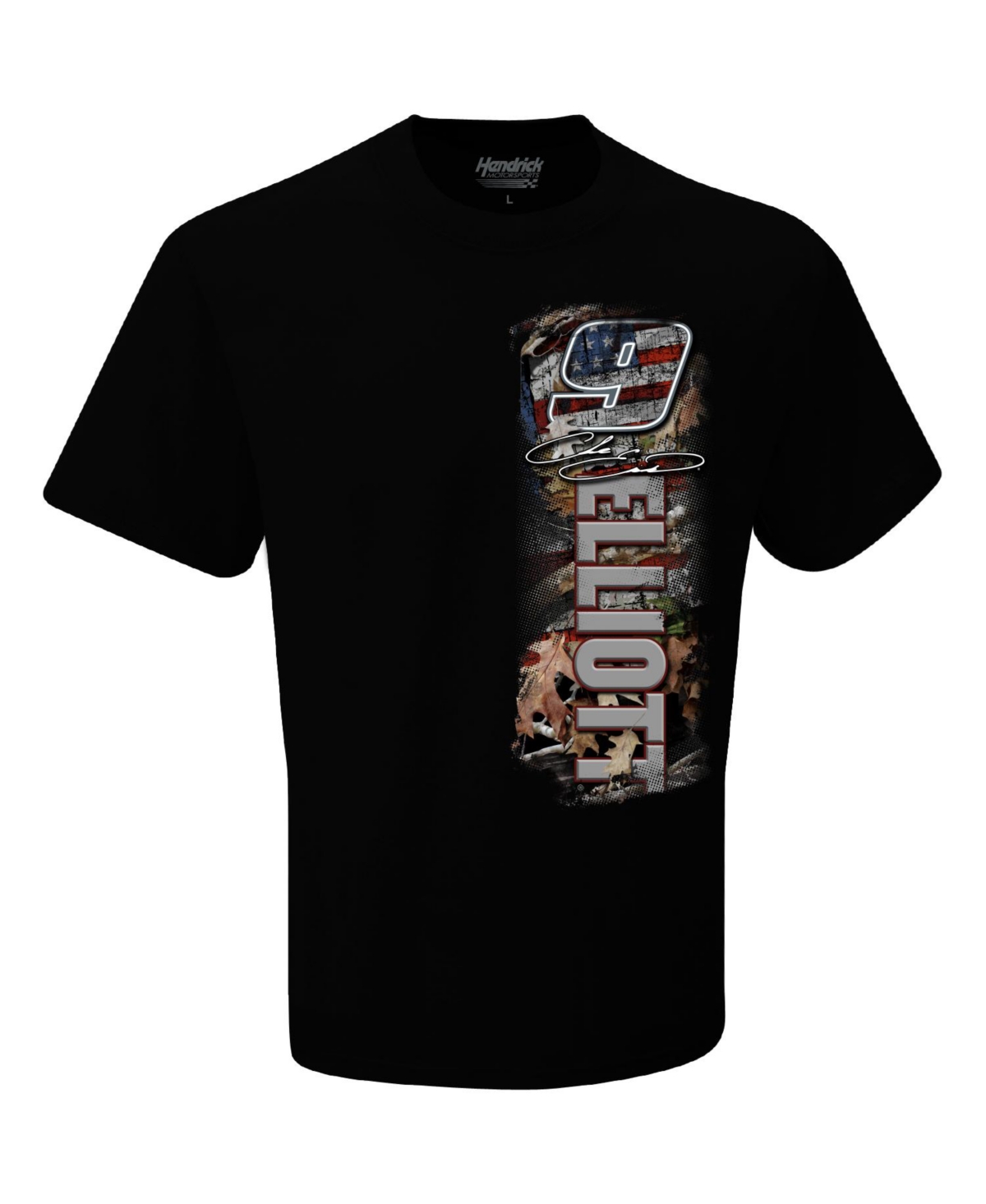 Shop Hendrick Motorsports Team Collection Men's  Black Chase Elliott Patriotic T-shirt