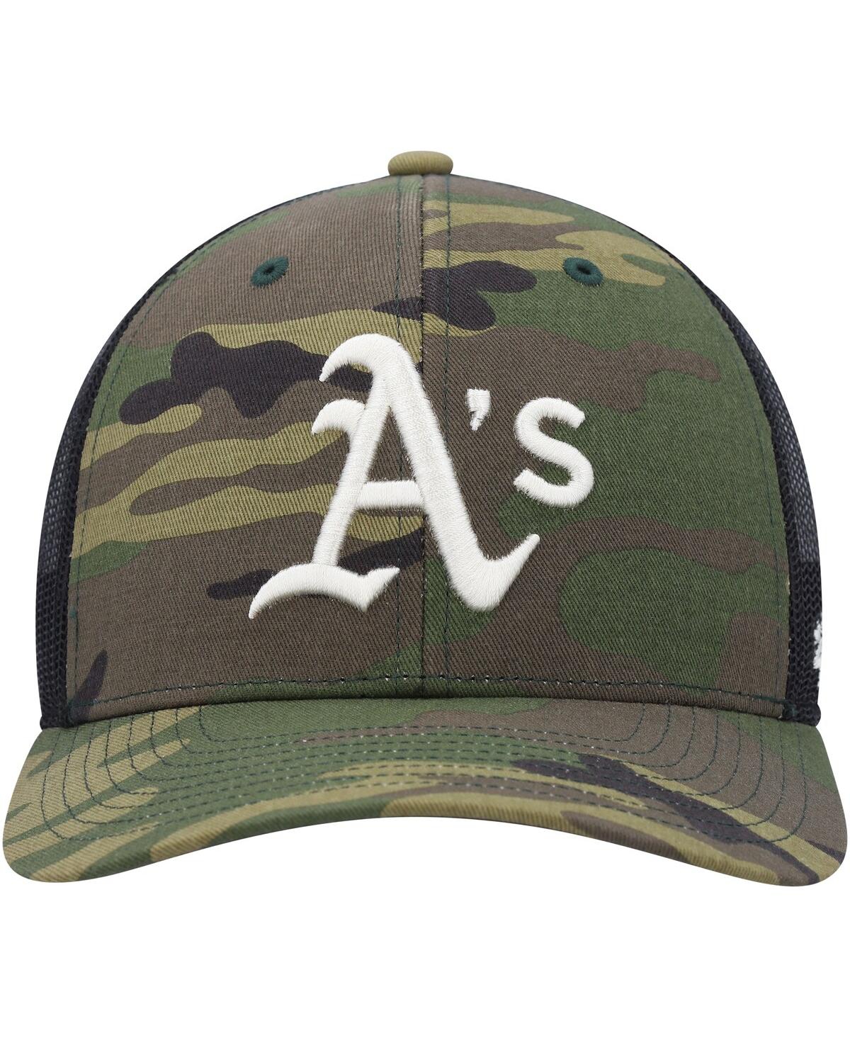 Men's '47 BrandOakland Athletics Trucker Snapback Hat - Camo