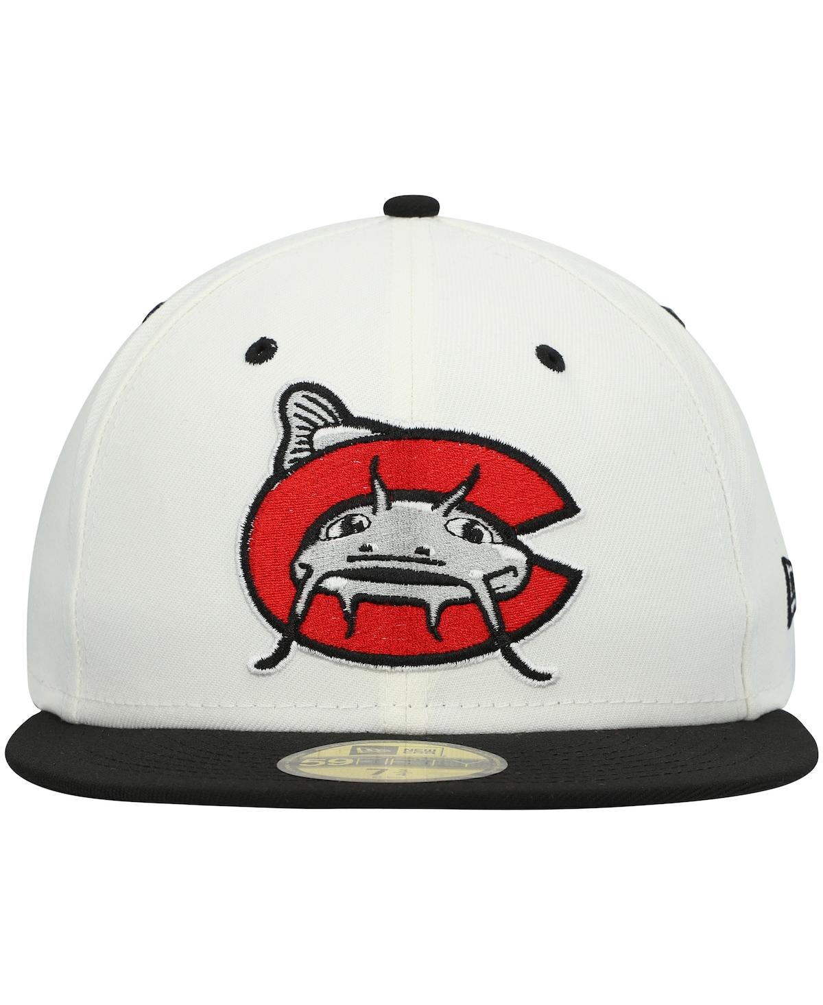 Men's New EraCarolina Mudcats Authentic Collection Team Alternate 59FIFTY Fitted Hat - White