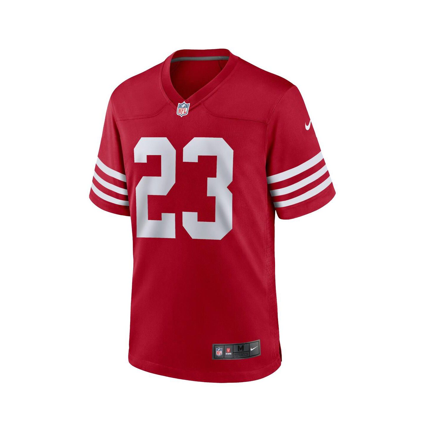 Детская игровая джерси Nike Christian McCaffrey San Francisco 49ers, цвет: Алый — фото 2