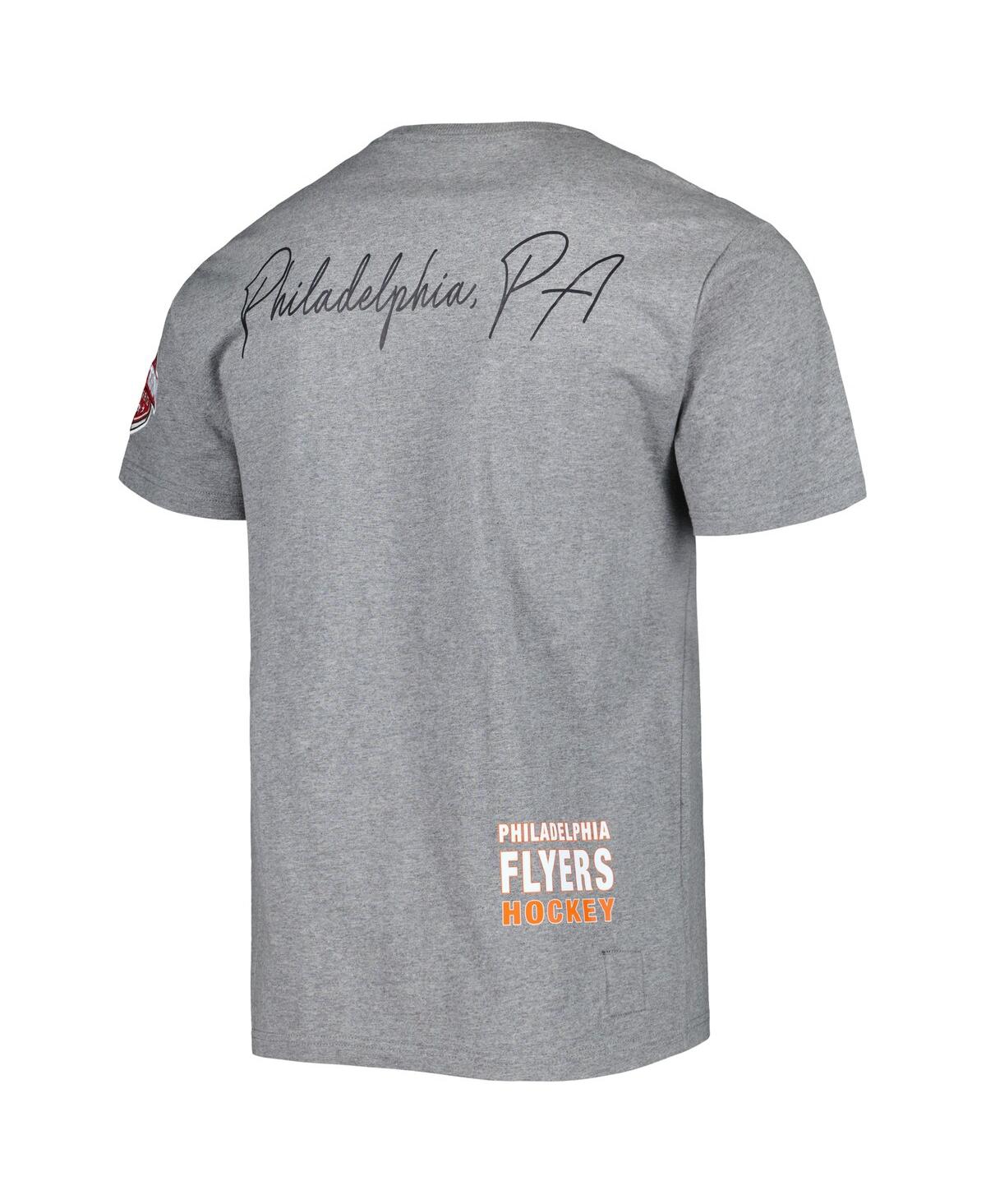 Shop Mitchell & Ness Men's  Heather Gray Philadelphia Flyers City Collection T-shirt