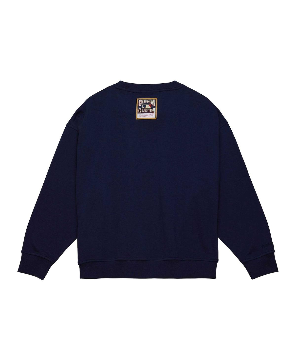 Women's Mitchell & NessBoston Red Sox Logo Lt 2.0 Pullover Sweatshirt - Navy