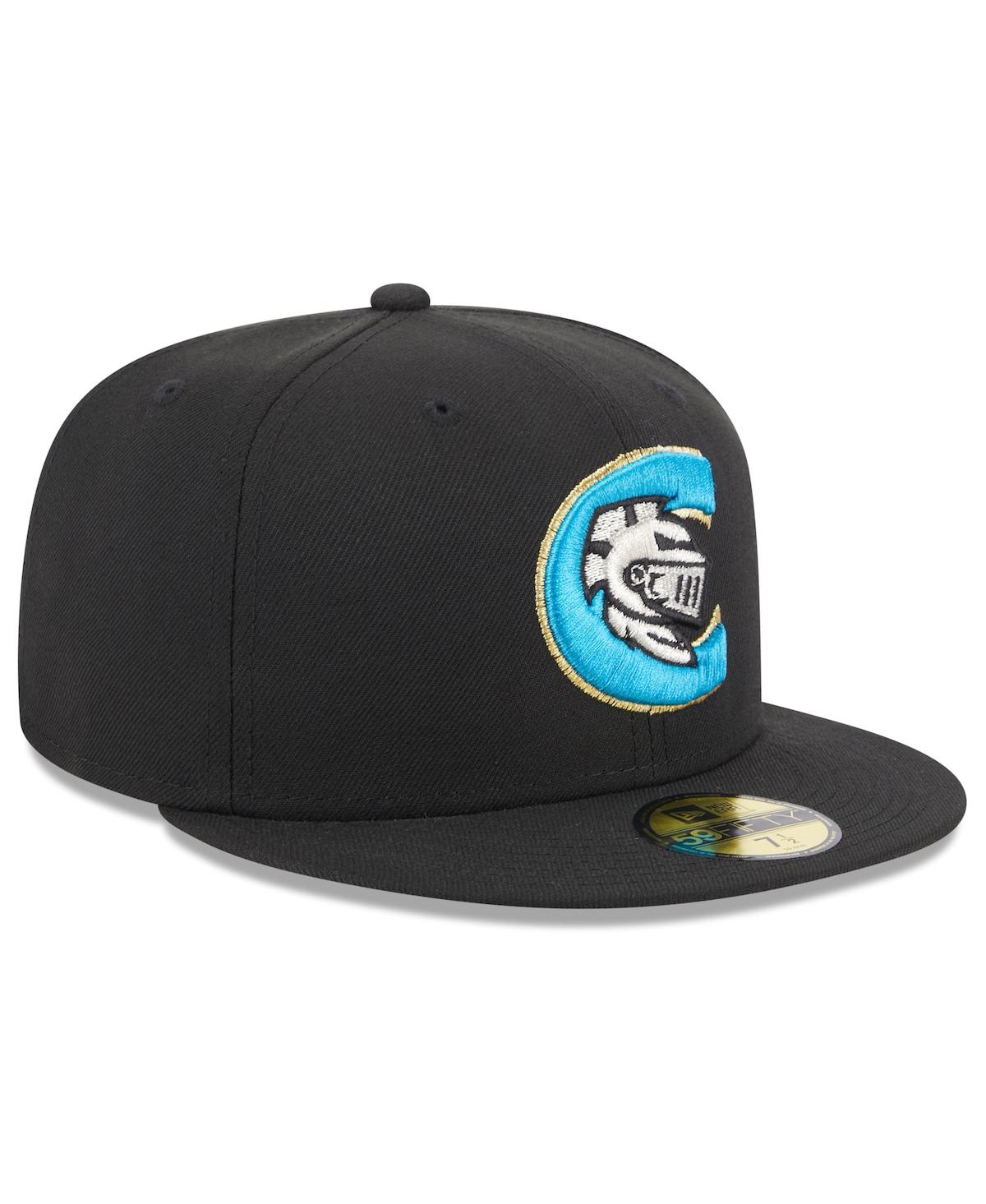 New Era Black Charlotte Knights Authentic Collection Alternate Logo 59fifty Fitted Hat In Black