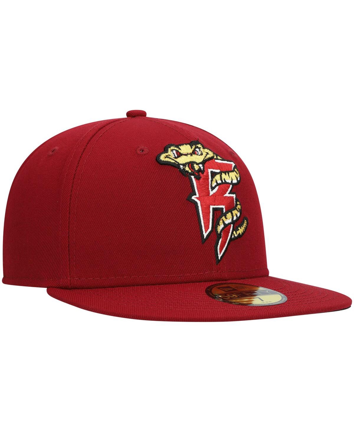Men's New EraWisconsin Timber Rattlers Authentic Collection Team Home 59FIFTY Fitted Hat - Red