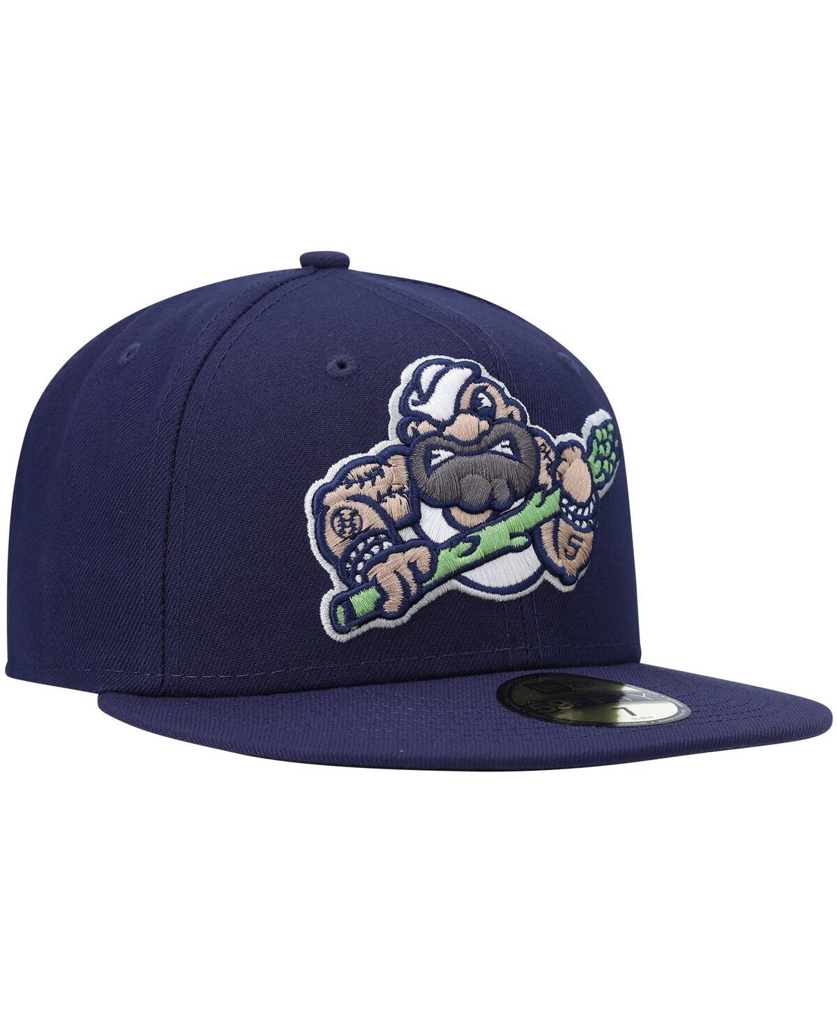 Men's New EraStockton Ports Authentic Collection Team Alternate 59FIFTY Fitted Hat - Navy