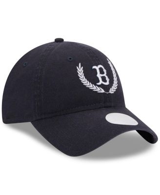 Women's Navy Boston Red Sox Leaves 9TWENTY Adjustable Hat