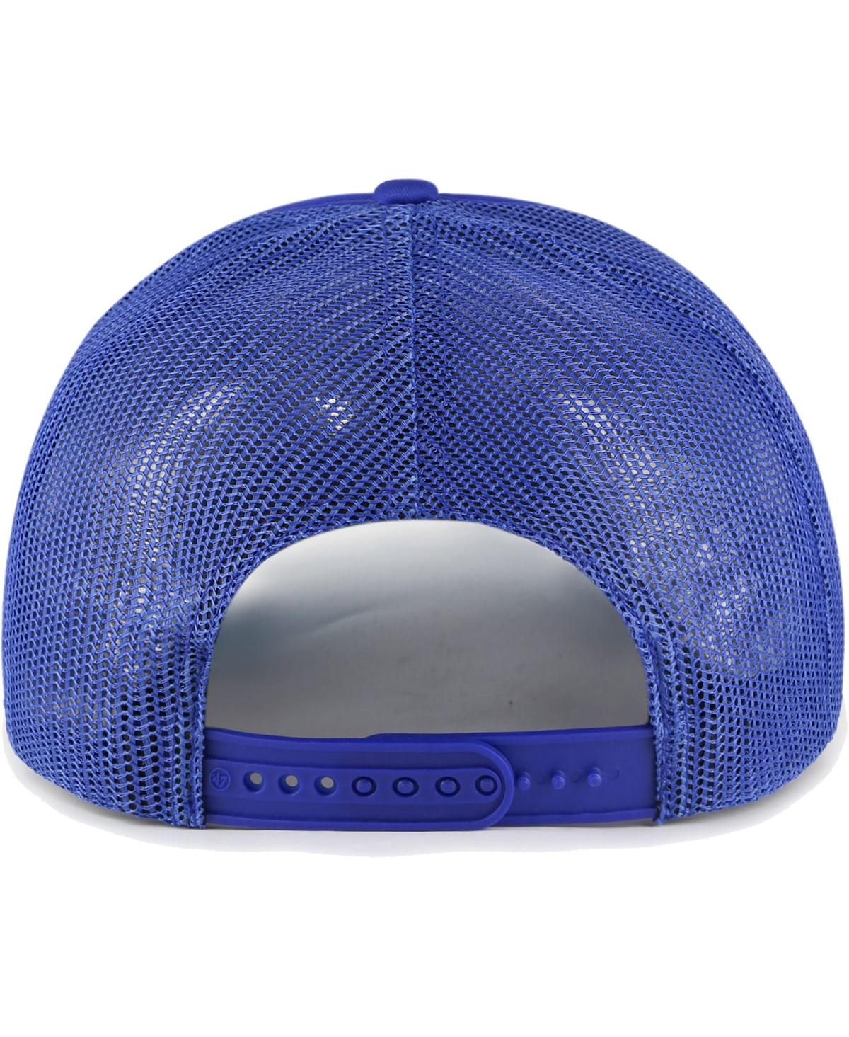 Men's '47 BrandNew York Mets Backhaul Foam Trucker Snapback Hat - Royal