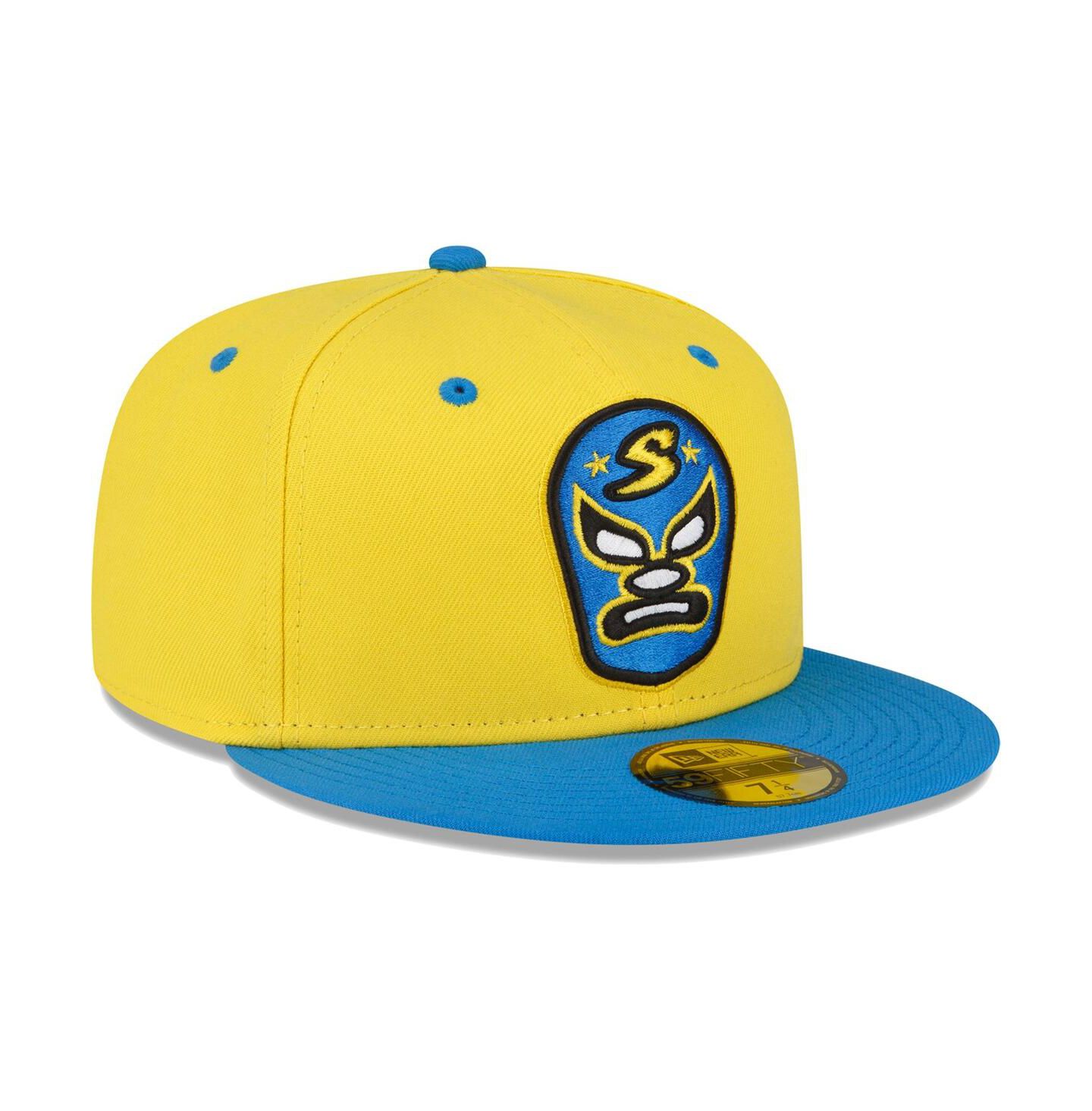 Мужская кепка New Era Yellow Sacramento River Cats Copa De La Diversion 59FIFTY Fitted Hat — фото 4
