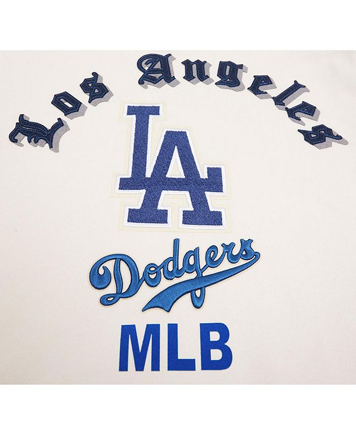 Men's Mitchell & Ness Cream Los Angeles Dodgers Cooperstown Collection  Vintage Script T-Shirt