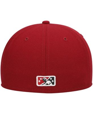 Men's Red Wisconsin Timber Rattlers Authentic Collection Team Home 59FIFTY Fitted Hat