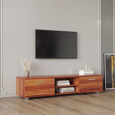 Walnut TV Stand 70" Entertainment Center