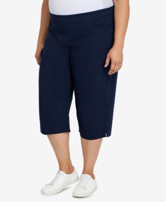Plus Size Classic Allure Stretch Clamdigger Capri Pant