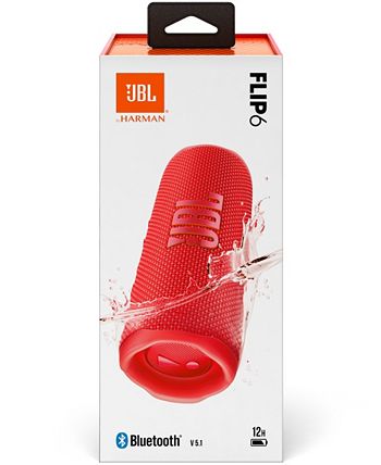 JBL FLIP6 Red Portable Waterproof Speaker - Macy's