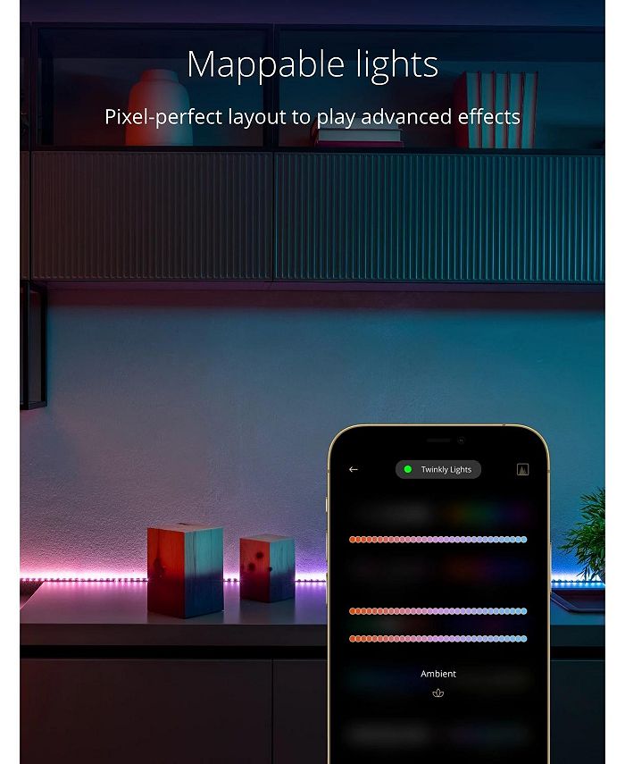 Twinkly Squares Starter Kit – 6 Pannelli LED RGB (1 Master + 5 Estensioni) – 16 Milioni Di Colori – Compatibile Alexa, Google Home, Razer Chroma