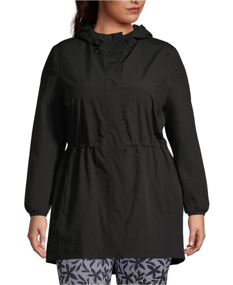 Женские куртки Lands' End Plus Size Squall Packable Waterproof Raincoat