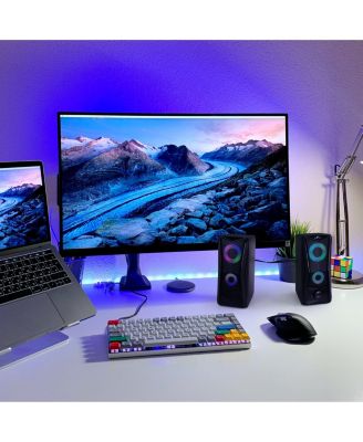 Computer Gaming Speakers with Color LED RGB Lights