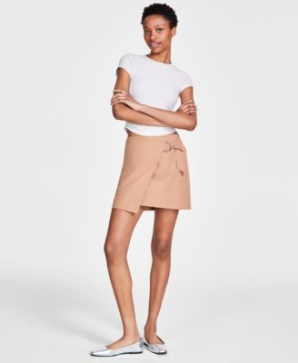 Calvin Klein Jeans - Women's High-Waist Twill Wrap Skirt