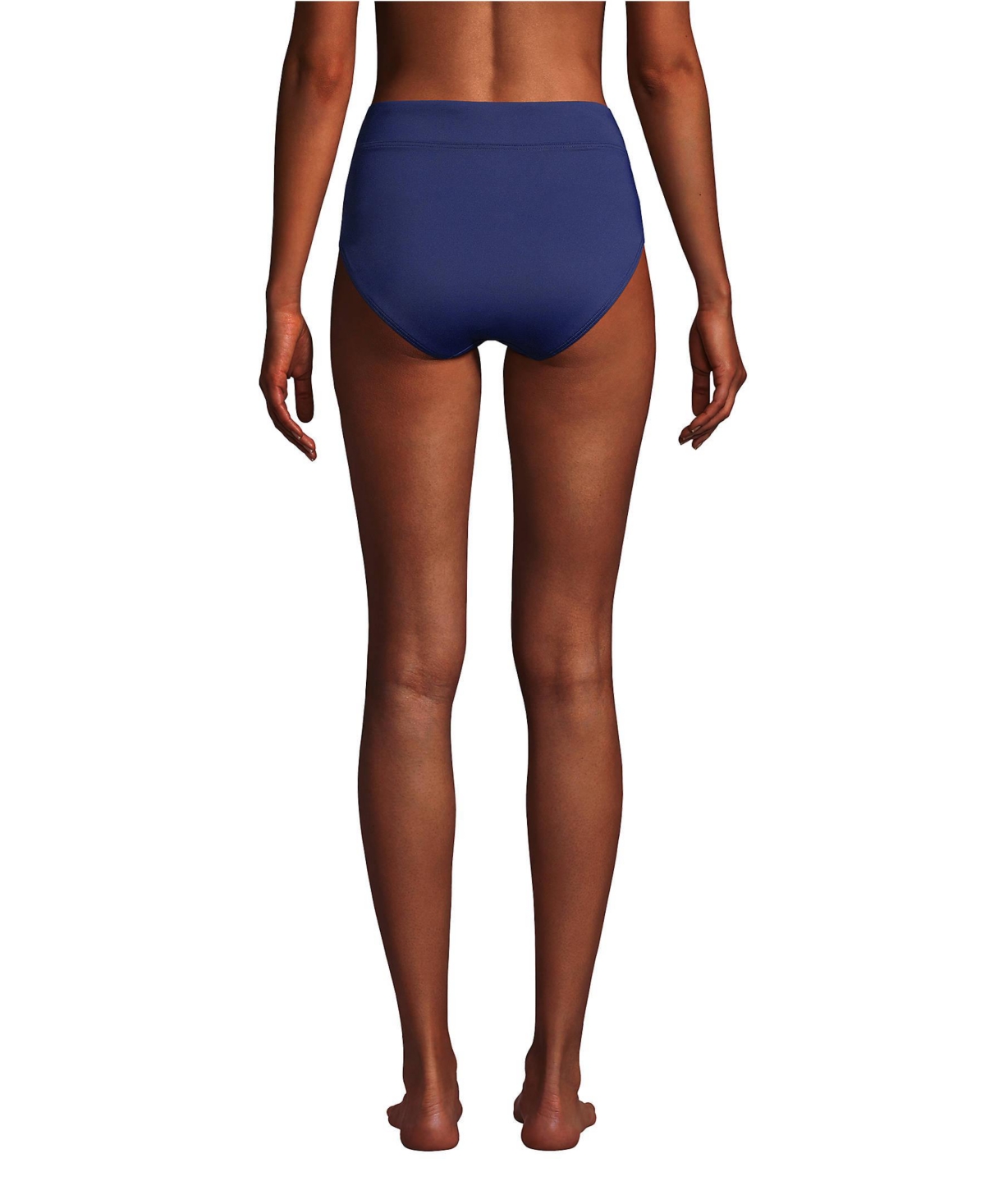 Lands' End Women's High Waisted Bikini Swim Bottoms
