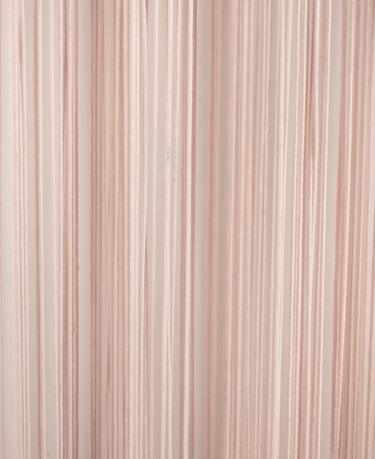 Lush Decor Boho Macrame Textured Cotton Window Curtain Panel Single 40"W x 84"L Blush - Macrame Curtains For Windows, Boho Wall Decor