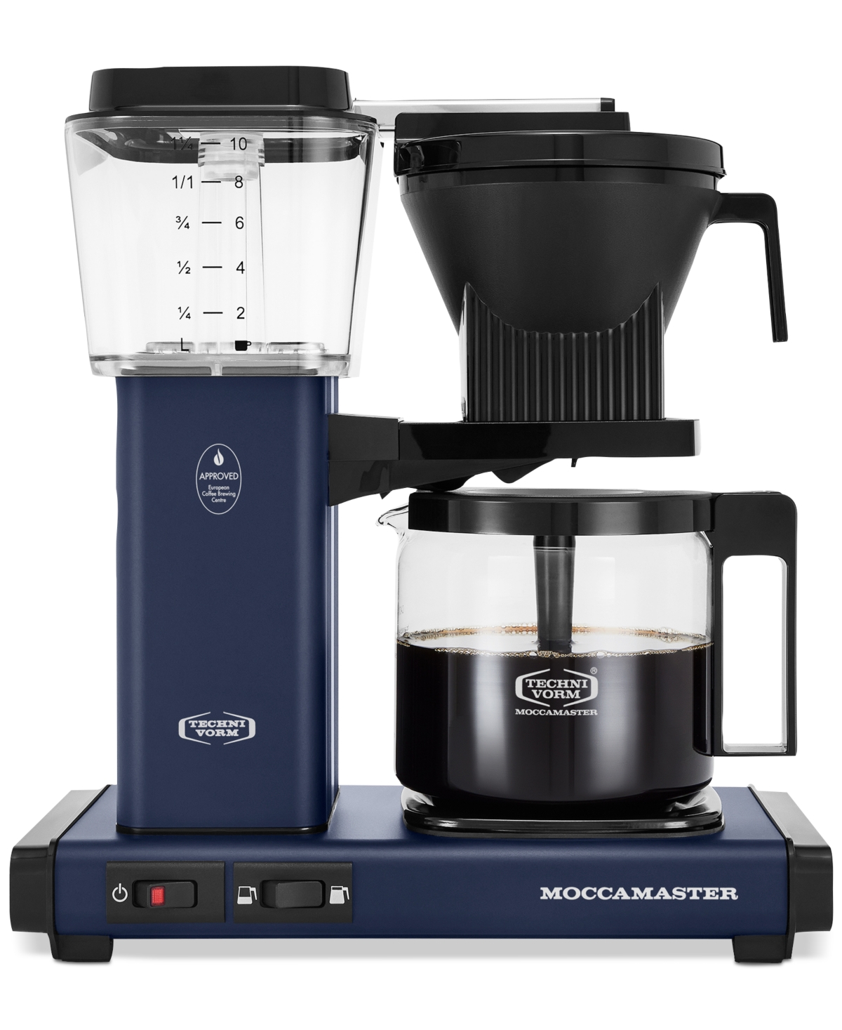 Shop Moccamaster Kbgv Select Glass Carafe Coffee Brewer In Midnight Blue