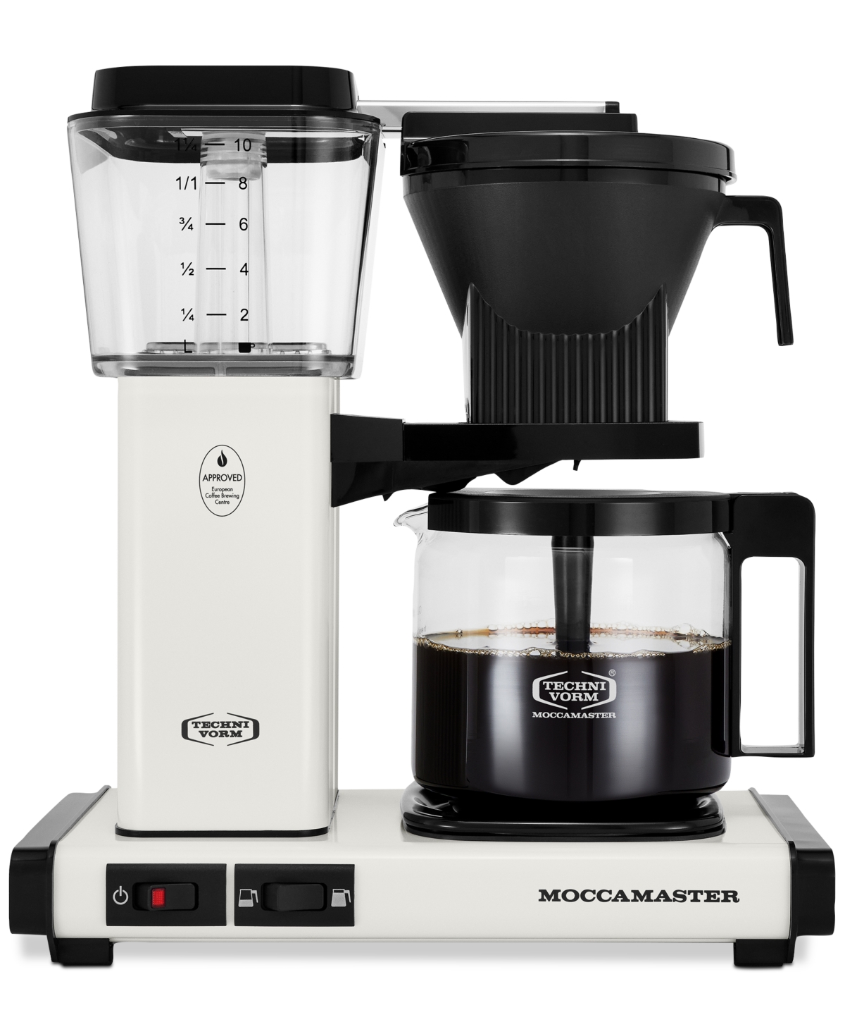 Shop Moccamaster Kbgv Select Glass Carafe Coffee Brewer In Off-white