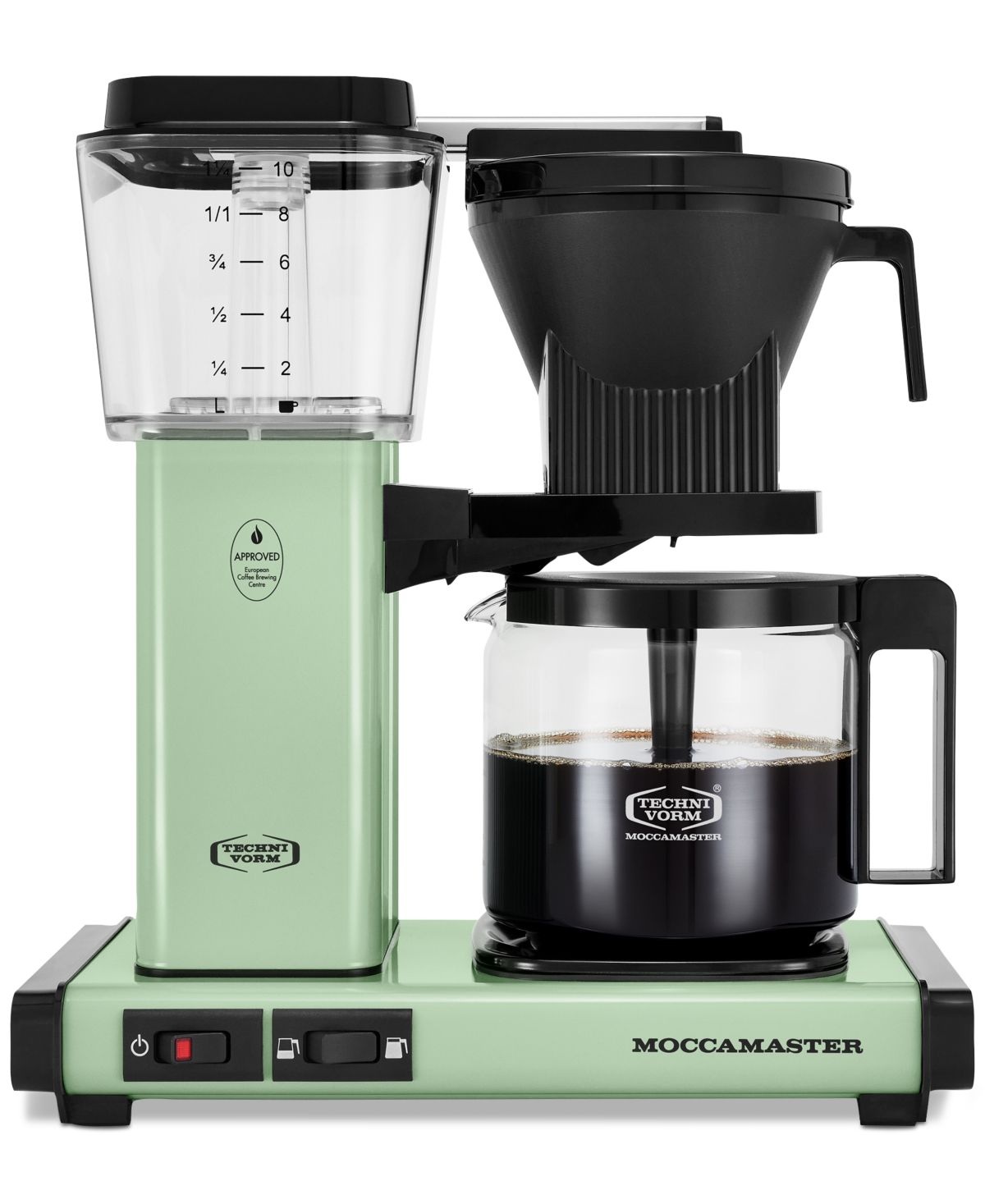 Shop Moccamaster Kbgv Select Glass Carafe Coffee Brewer In Pistachio