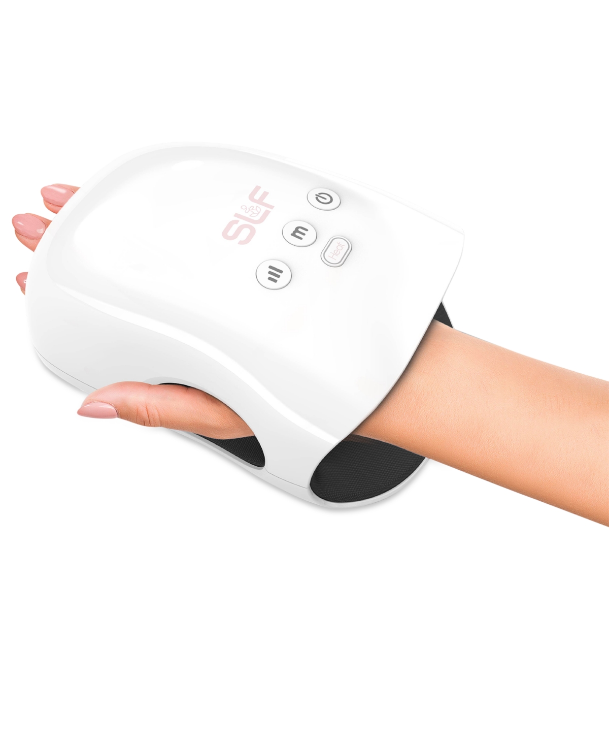 Tzumi Slf Cordless Heated Variable Mode Hand Massager In White