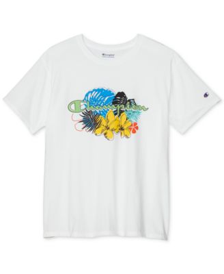 Champion - Men's Floral Outlines Standard-Fit Logo Graphic T-Shirt