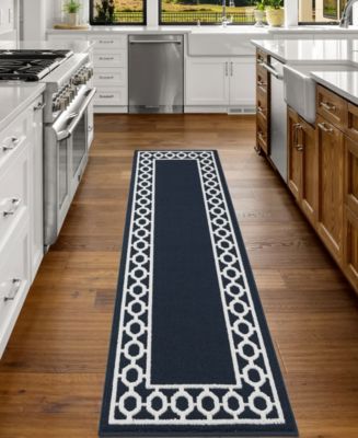 Jean Pierre Christine Trellis Border Tufted Runner Rugs - Macy's