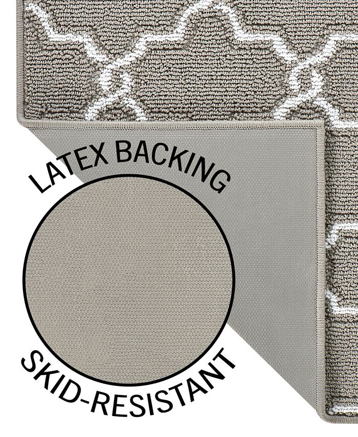 Jean Pierre Yohan Machine Washable Trellis Tufted Runner Rug, 26" x