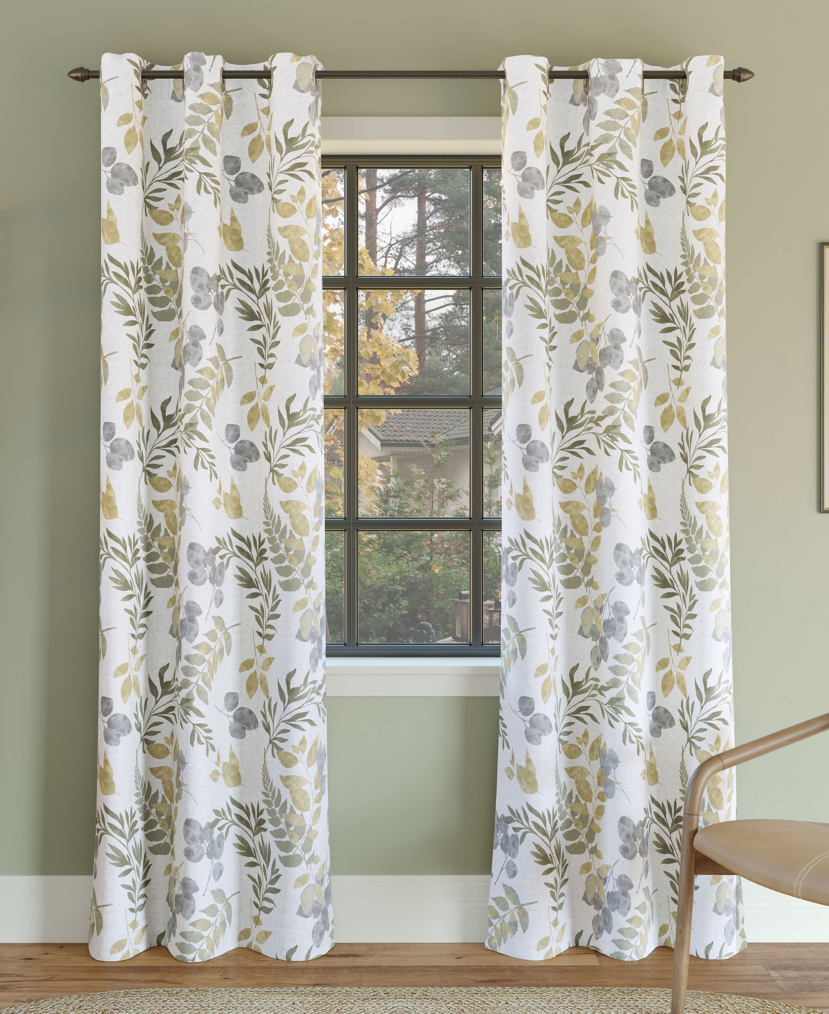 Remi Grommet Single Curtain Panel, 40" x 63" - Multi