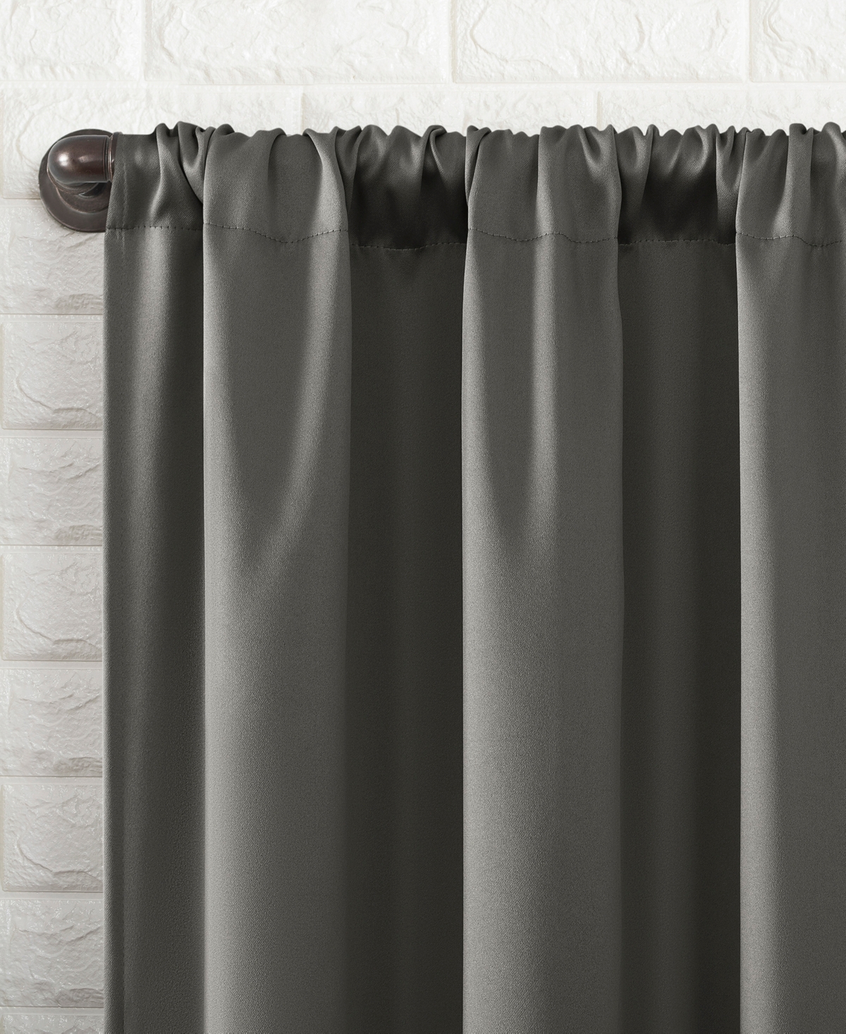 Bergen Theater Grade Extreme 100% Blackout Rod Pocket Curtain Panel