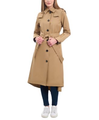 Michael Kors - Women's Hooded Belted Raincoat