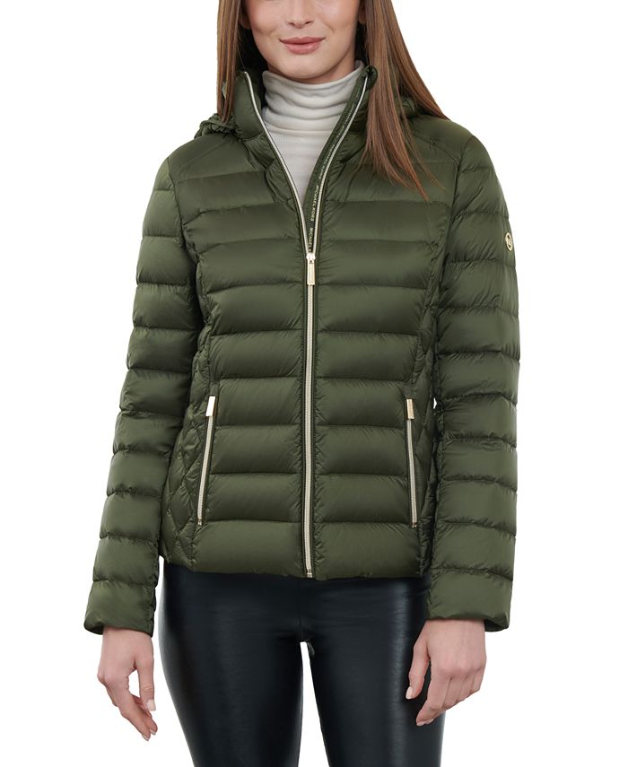 Puffer jacket women's 2025 michael kors